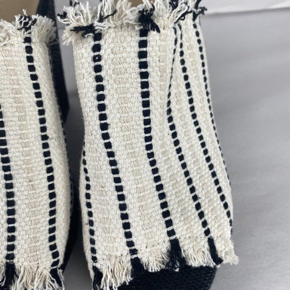 Women's Witchery Size 39 Multicolored Woven Fabric Cover Platform Wedge Shoes - Picture 7 of 16